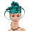 Fascia per capelli verde da donna, ideale per il tea party. 5