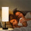 Modern Dimmable Table Lamp with USB-C, USB & Outlet – 5