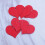 Cœurs en bois rouges (lot de 50) 5