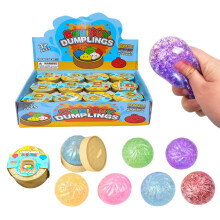Fun Glitters Powder Bun Stress Ball Toy Stress Relief Gadget-1