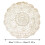 Glass table centerpiece rectangle 24 inch white lace doily 2