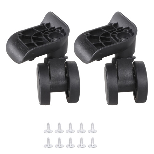 Double Wheel Replacement For Luggage Lightweight  Y39-Black 1