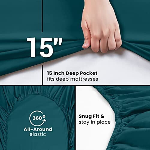 Σεντόνια King με 2 πακέτα 78x80in15in Deep Pocket 2