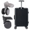Double Wheel Replacement For Luggage Lightweight  Y39-Black 4