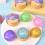 Fun Glitter Powder Dumpling Stress Reliever Squeezable Toy-Red 7