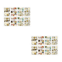 Wit Nieuwejaar Tattoos Stickers Voor Lichaam Kids Feest Decor