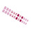 24pcs Short Square Artificial Nail Purple Flower Glittering 1