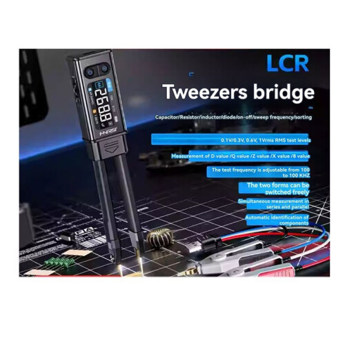 -ST2 Digital Bridge Tweezers SMD ESR Tester Resistance Capacitance Inductance Continuity Diode Testing Tool 2