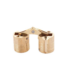 2Pcs Metal Furniture Hinge Cylindrical Concealed Door-10mm