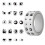 500Pcs Eye Pattern Decorative Labels Wrapping Sticker for 1