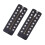 PU U Leather Zippered Shoelace Inserts with 8 Holes Quick-Black 1
