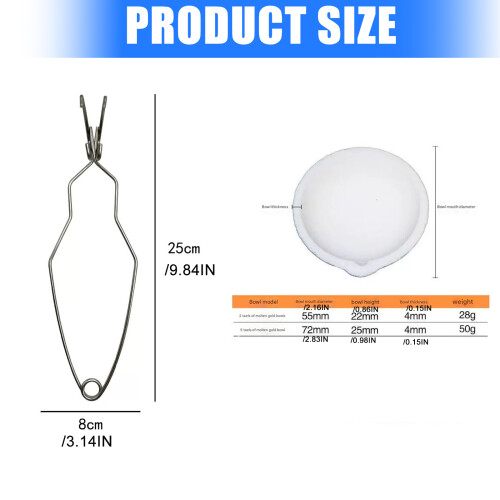 Heat Resistant Dish Cup Crucible Bowl Combination-Type B 2