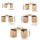 2Pcs Cylindrical Concealed Invisible Door Hinges Metal-8mm 2
