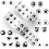 500Pcs Eye Pattern Decorative Labels Wrapping Sticker for 6