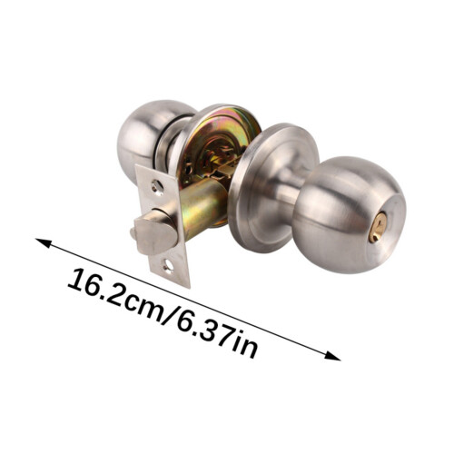 Round Door Knobs Knobset Round Shaped Entrance Lock Doorknob 2