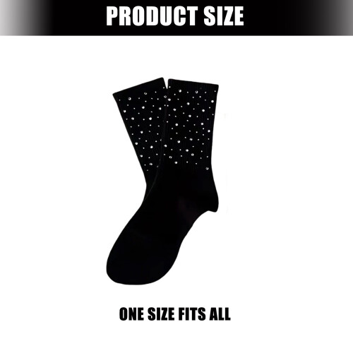 Sparkling Full Rhinestones Rhinestones Ankle Socks-White 2