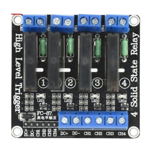 5V 12V 24V High Level Control Solid State-relais 1/2/4-4-weg 5V
