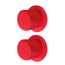 Set of 2 Premium Costume Hat For Dolls-oily cloth bright re