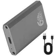Aluminium mSATA SSD's behuizing USB Type C Draagbare externe