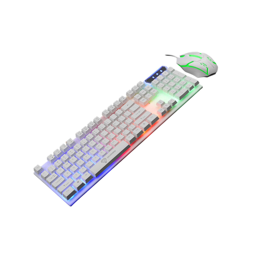 104Keys Usb Cord Keyboards Mouse Combo- Middle Frame G White 7627001450578