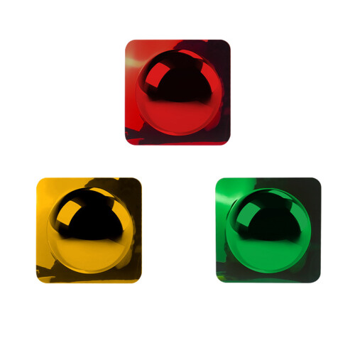 3 Stück sensorisches Wandglas, Acryl-Blasenglas für