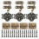 Retro Cupboard Hardware Set Metal Hinges Mounting Screws for 1