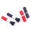2PCS Lippenstift Stil Einziehbare Reinigung Pinsel-Schwarz 6