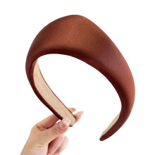 Dreieckiges Haarband mit britischem Retro-Design für-Kaffeefarbe