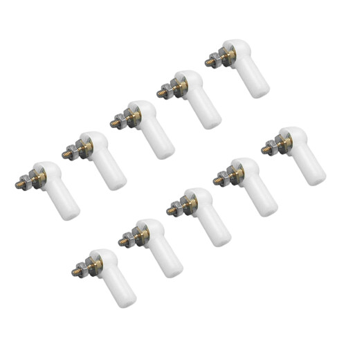 10pcs Tie End Ball Joints Positioning Ball Head-White 2mm