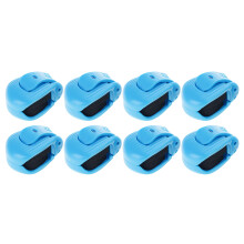 Travel Fishing Tackle Poles Bundler with Hook-Blue 8 pieces