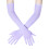 Women Stretch Gloves 54cm Long Soft Polyester-Light Purple 1