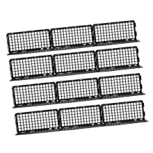 12PCS Interlocking Under Couch Pet Fence Panels Under-Schwarz