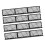 12PCS Interlocking Under Couch Pet Fence Panels Under-Schwarz 1
