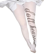 Strumpfhosen für Damen, blickdichte Strumpfhose mit hohem-Weiß