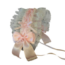 Anime Maid Cosplay Headband Lolitas Lace Bows Headwear-Pink