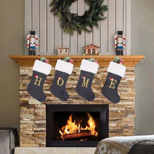 Personalised Christmas Stocking with Initial G, 43 cm 1