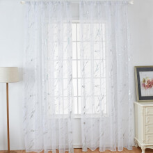 Marble Sheer Curtain in Silver or Gold, 100x200 cm