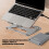 Aluminium mSATA SSD's behuizing USB Type C Draagbare externe 2