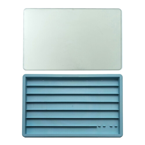 3 Layer Keycap Storage Case Dust Box Keycap-light blue