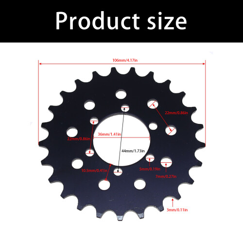 25 Tooth Chainring High Performances Brake Disc Sprocket 2