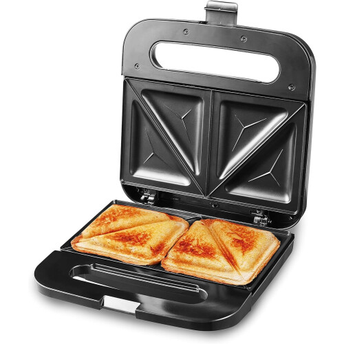 Panini Maker Stainless Steel 2-Slice 750W Non-stick