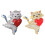 Cats Inspired Brooch Alloy Construction Casual Accessory-Silver 2