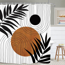 Dusjforheng fra midten av århundret, 72x72 tommer polyester
