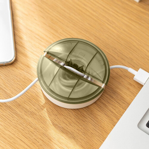 Enrouleur de câble rétractable pour USB-C, Lightning et Micro-USB