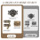 Retro Cupboard Hardware Set Metal Hinges Mounting Screws for 4