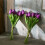 Tulipas artificiais roxas de 33 cm (13 polegadas), conjunto com 20 peças 4