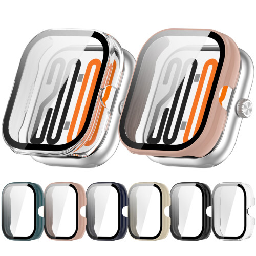 Case Screen Protectors for Watch X5 PC Full Coverage Frame-Pink 2