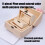 Solid Wood Jewelry Case Carved Flower Design Delicate Display-S 4
