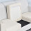 Stretch Sofa Cover for Chaise Lounge, White 1