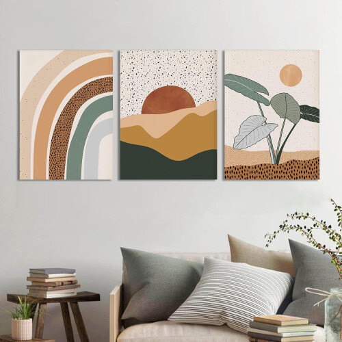 Boho-viivapiirrokset, 3 kpl – 30 x 40 cm 2